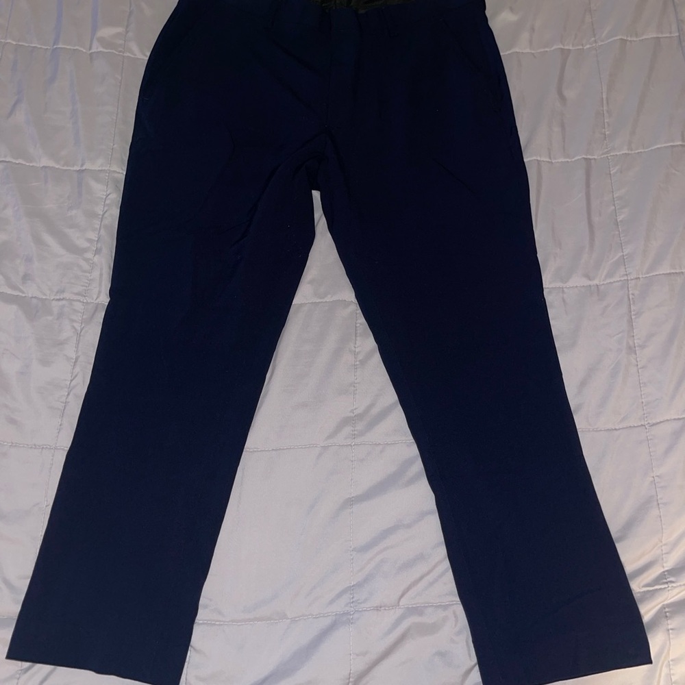 ASOS Men's Dark Blue Dress Pants